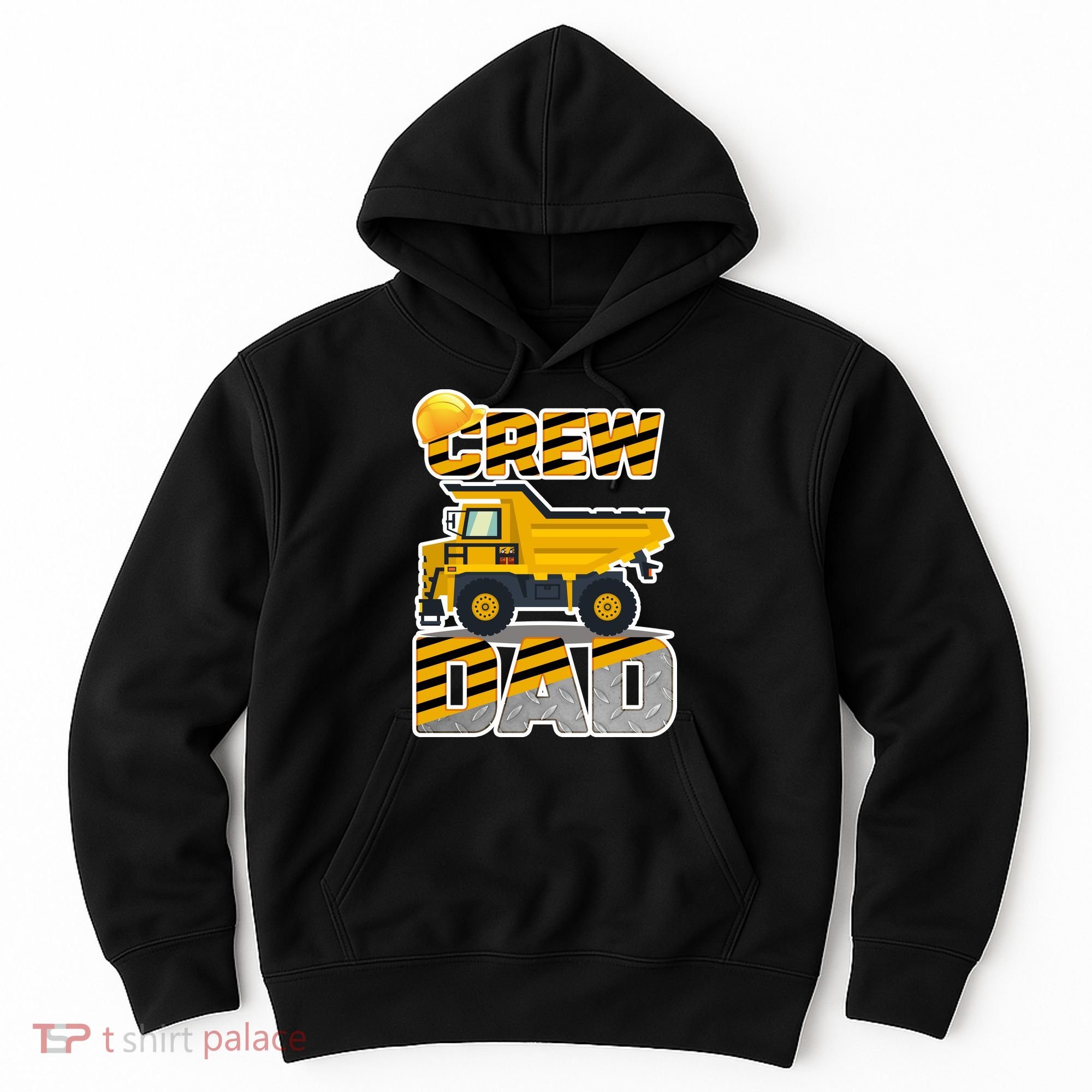 Dad Birthday Crew Construction Party Hoodie