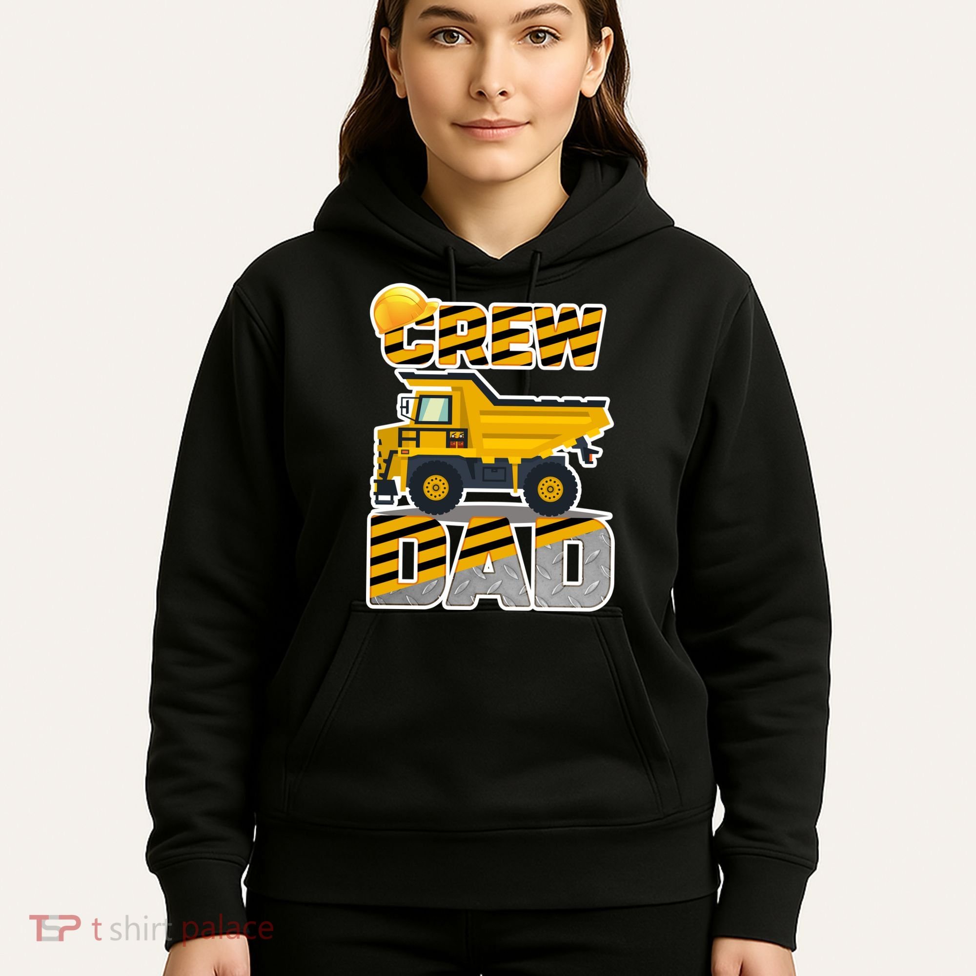 Dad Birthday Crew Construction Party Hoodie