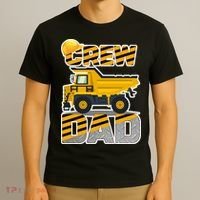 Dad Birthday Crew Construction Party T-Shirt thumb 3