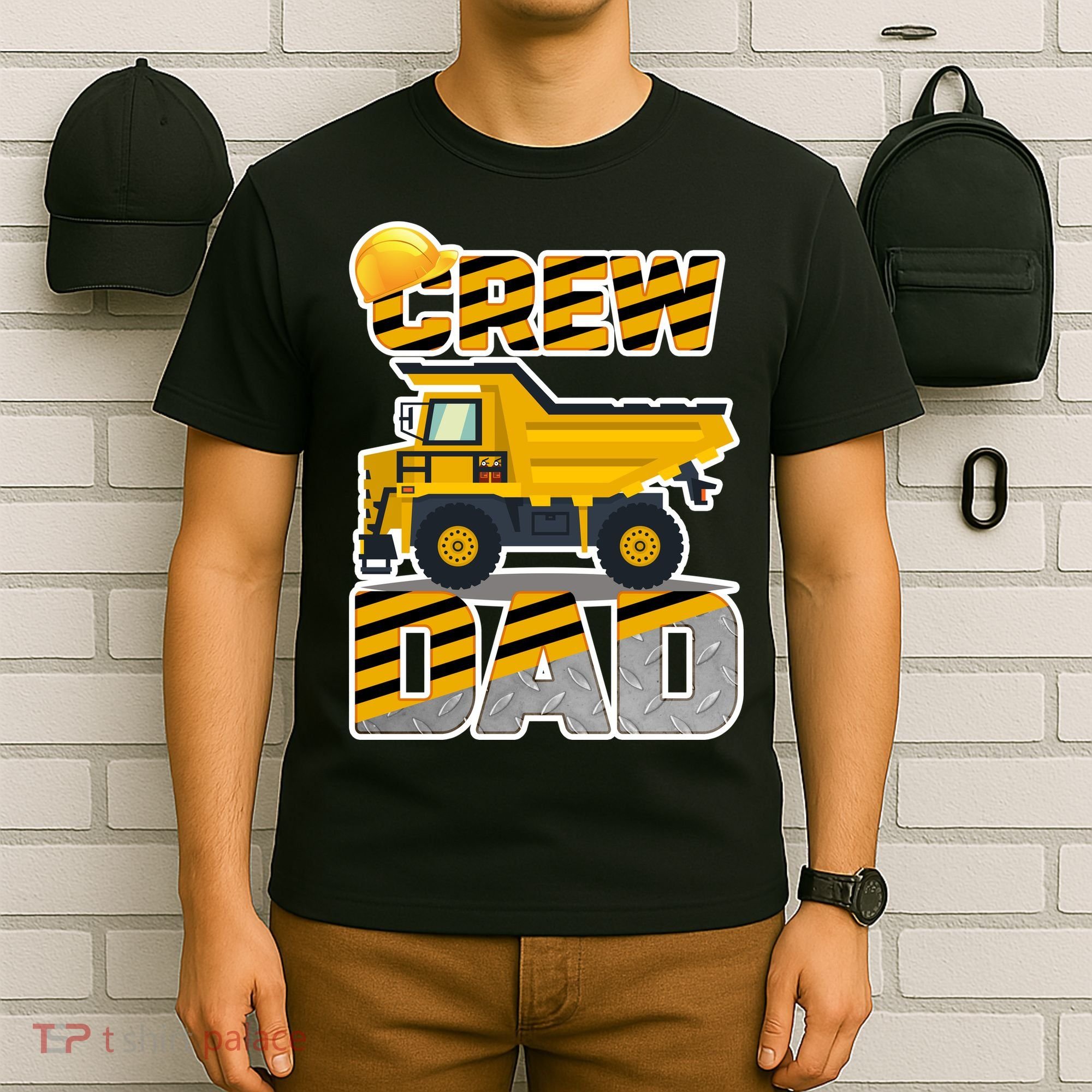 Dad Birthday Crew Construction Party T-Shirt