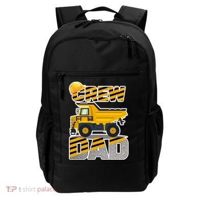 Dad Birthday Crew Construction Party Backpack