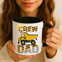 Dad Birthday Crew Construction Party Coffee Mug thumb 3