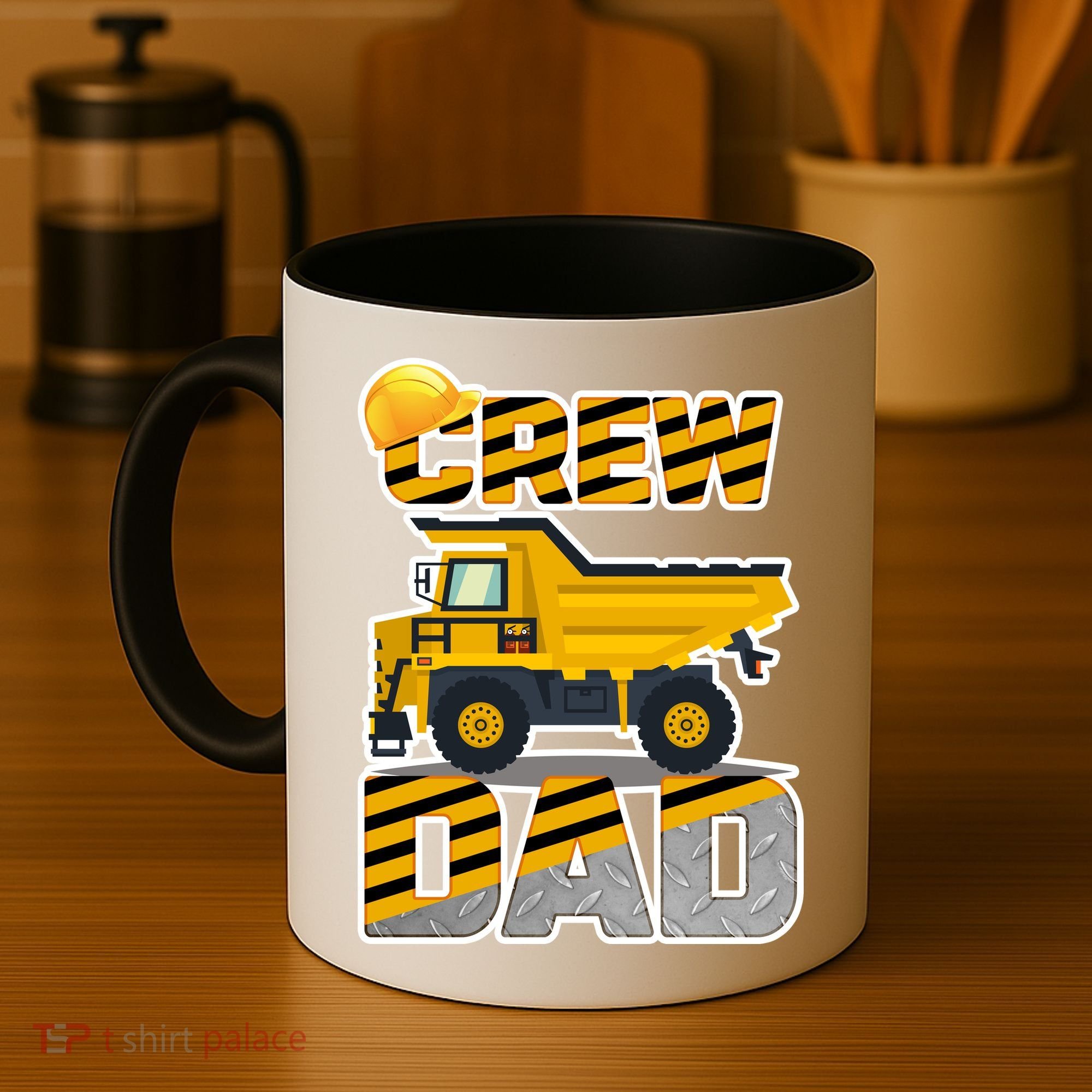 Dad Birthday Crew Construction Party Coffee Mug