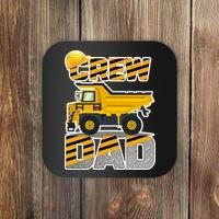 Dad Birthday Crew Construction Party Coaster thumb 0