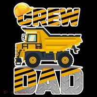 Dad Birthday Crew Construction Party Polo thumb 3