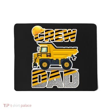 Dad Birthday Crew Construction Party Mousepad