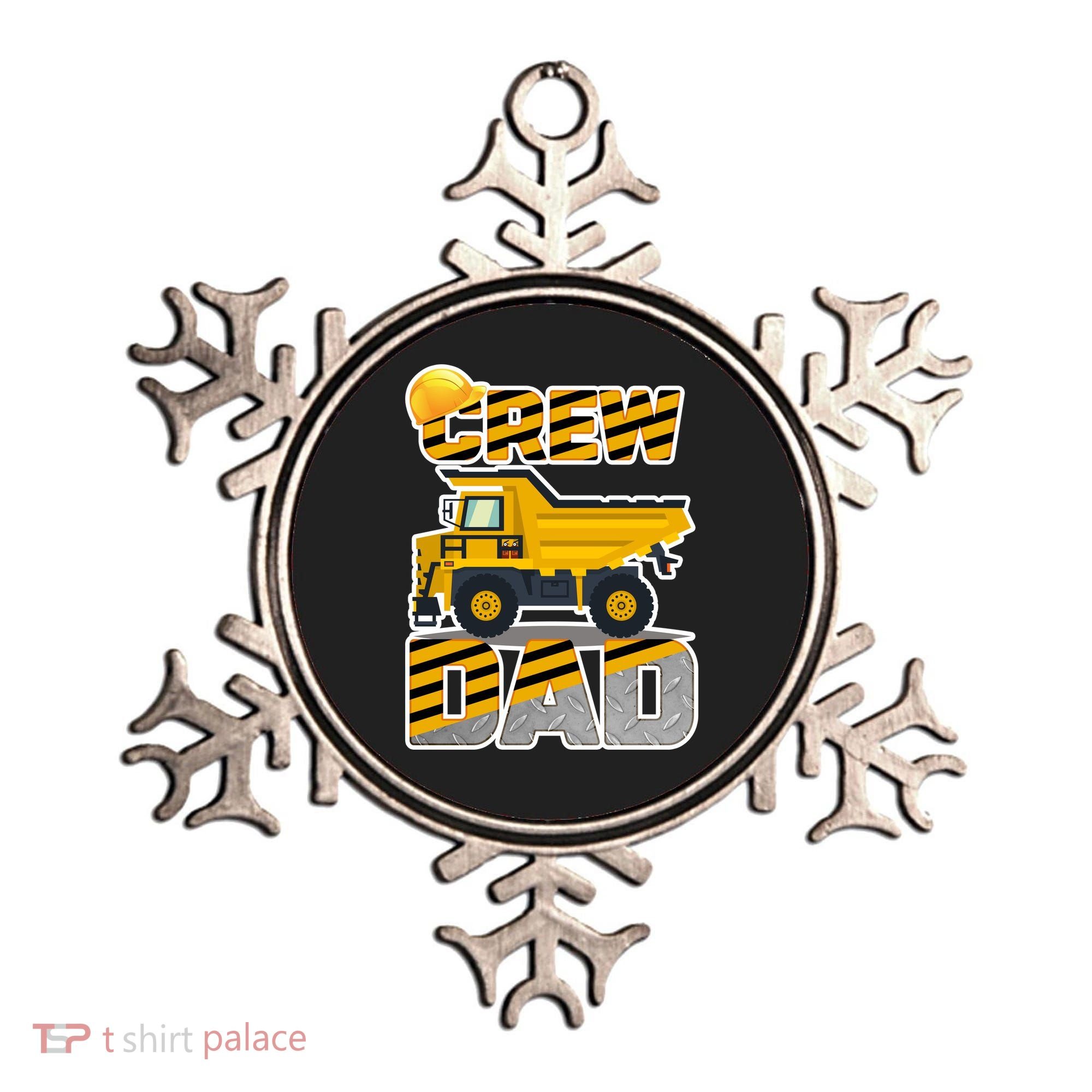 Dad Birthday Crew Construction Party Ornament