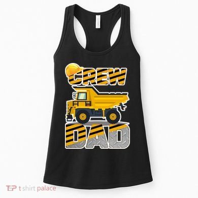 Dad Birthday Crew Construction Party Women's Tank Top