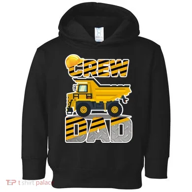 Dad Birthday Crew Construction Party Toddler Hoodie