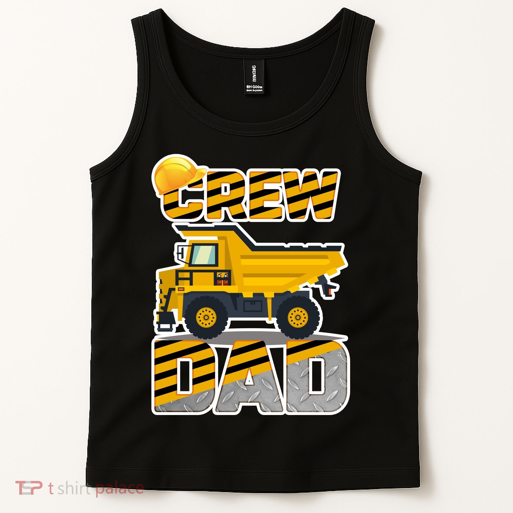 Dad Birthday Crew Construction Party Tank Top