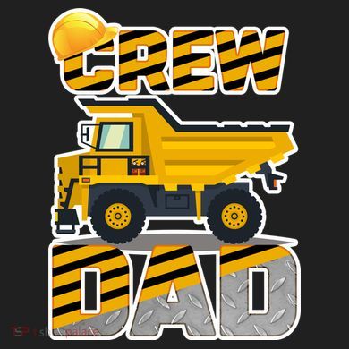 Dad Birthday Crew Construction Party Golf Towel