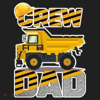 Dad Birthday Crew Construction Party Golf Towel thumb 3