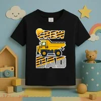 Dad Birthday Crew Construction Party Toddler T-Shirt thumb 3