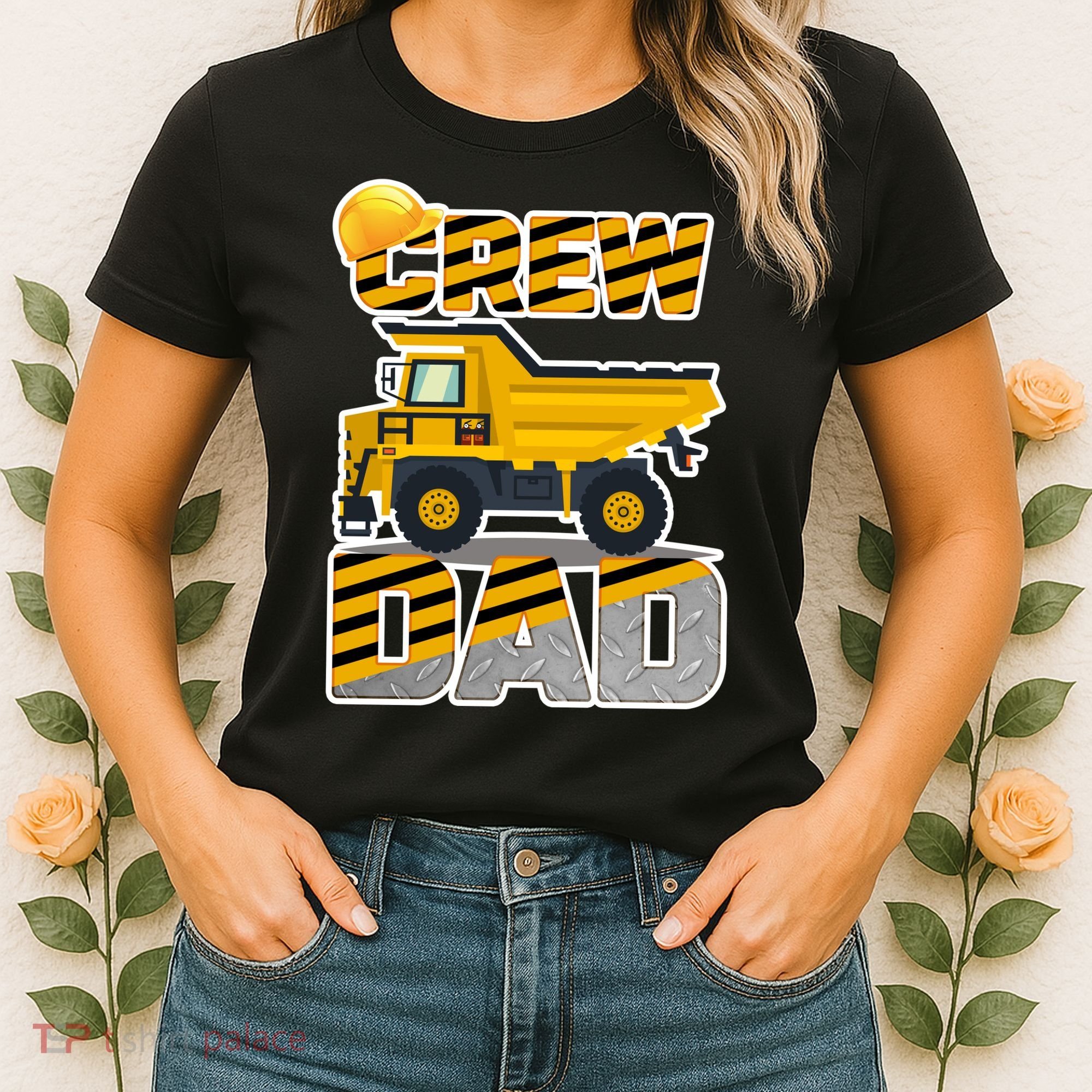Dad Birthday Crew Construction Party Women's T-Shirt