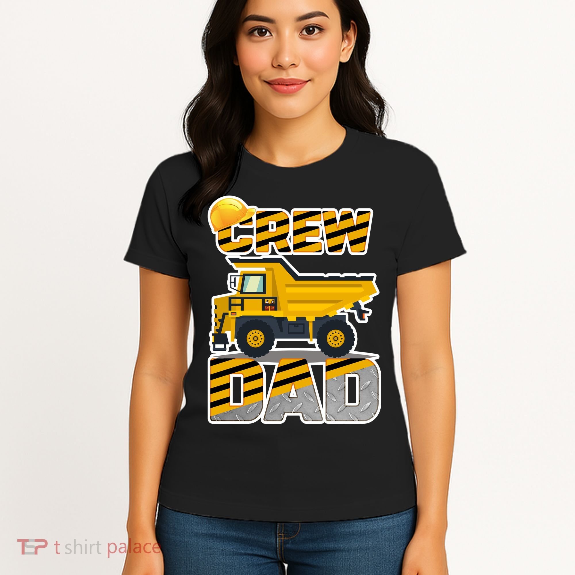 Dad Birthday Crew Construction Party Women's T-Shirt