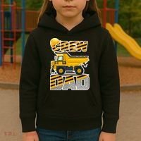 Dad Birthday Crew Construction Party Kids Hoodie thumb 3
