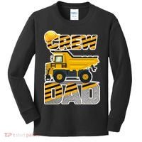 Dad Birthday Crew Construction Party Kids Long Sleeve Shirt thumb 0