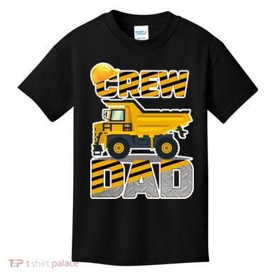 Dad Birthday Crew Construction Party Kids T-Shirt