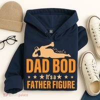 Dad Bod It's A Father Figure Funny  Hoodie thumb 4