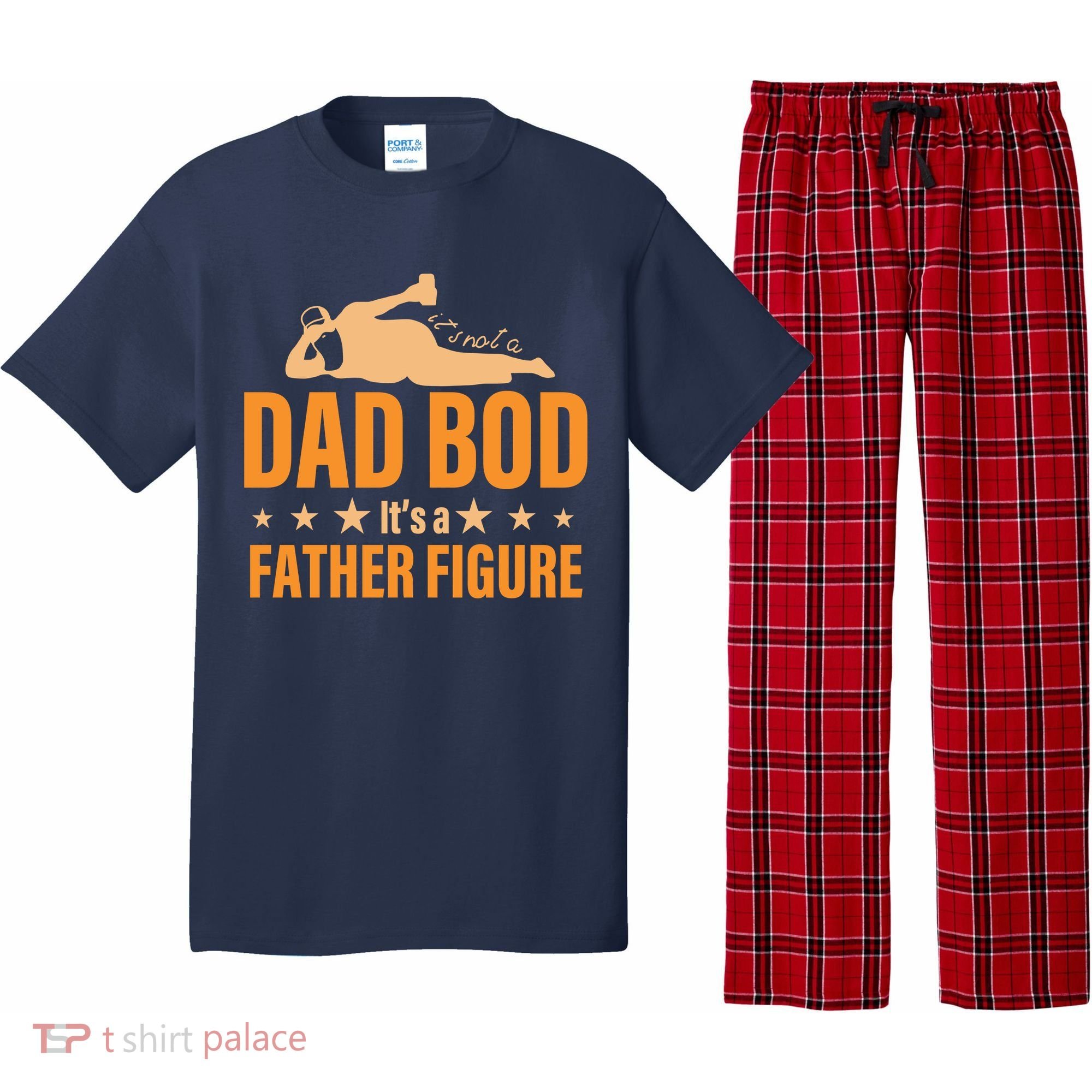Dad Bod It's A Father Figure Funny  Pajama Set