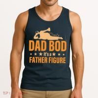 Dad Bod It's A Father Figure Funny  Tank Top thumb 3