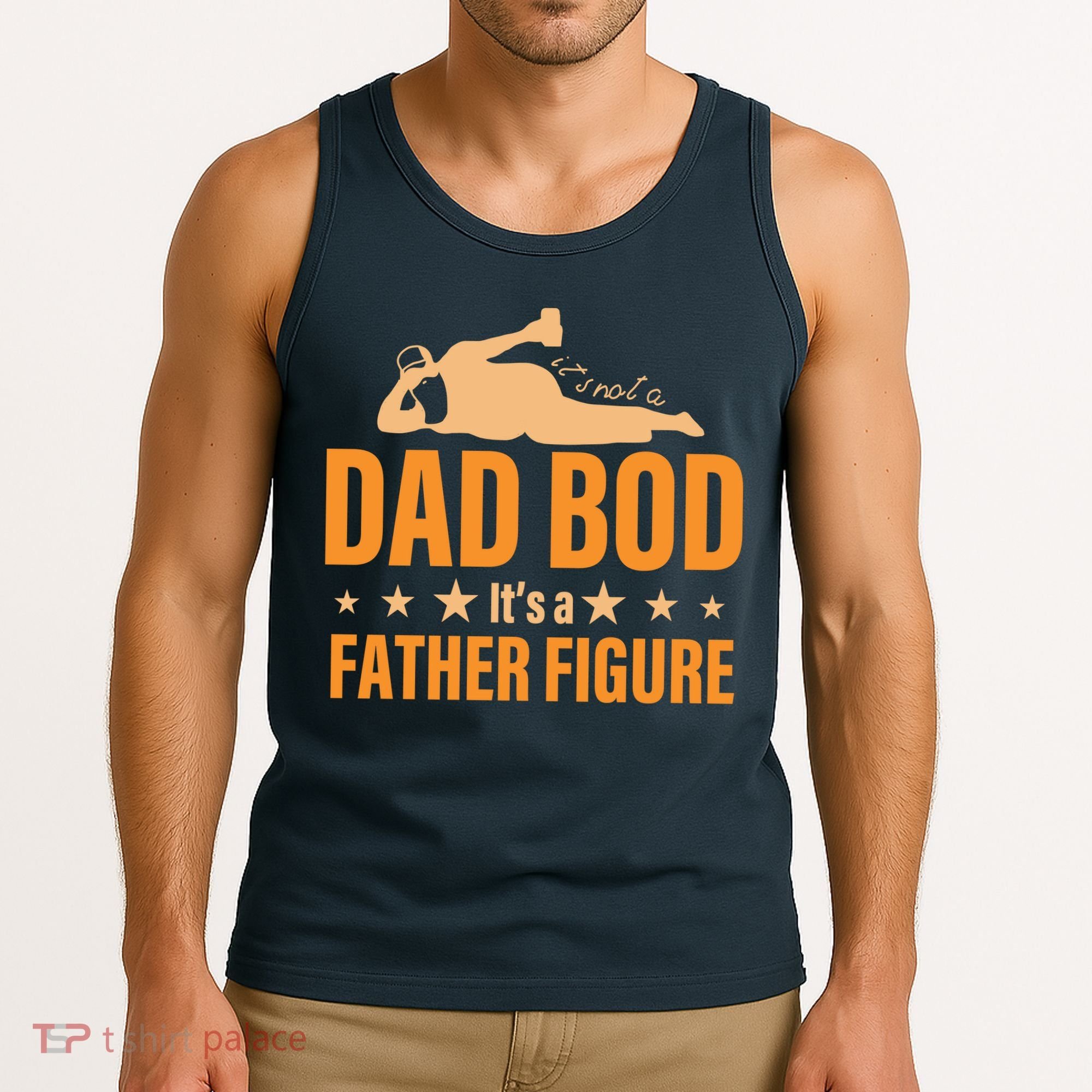 Dad Bod It's A Father Figure Funny  Tank Top