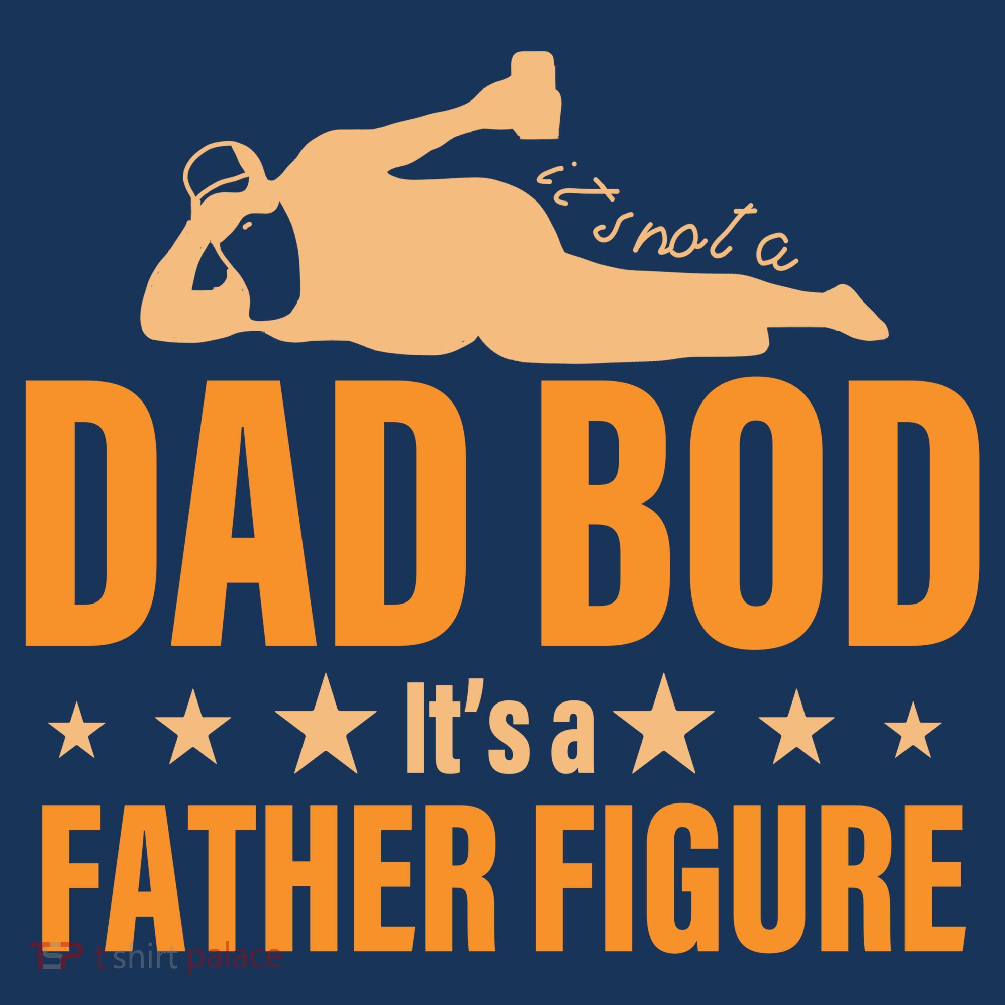 Dad Bod It's A Father Figure Funny  Golf Towel