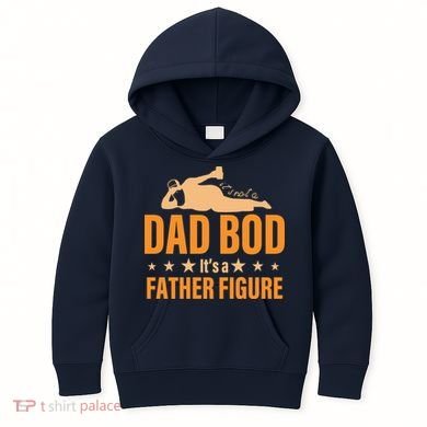 Dad Bod It's A Father Figure Funny  Kids Hoodie