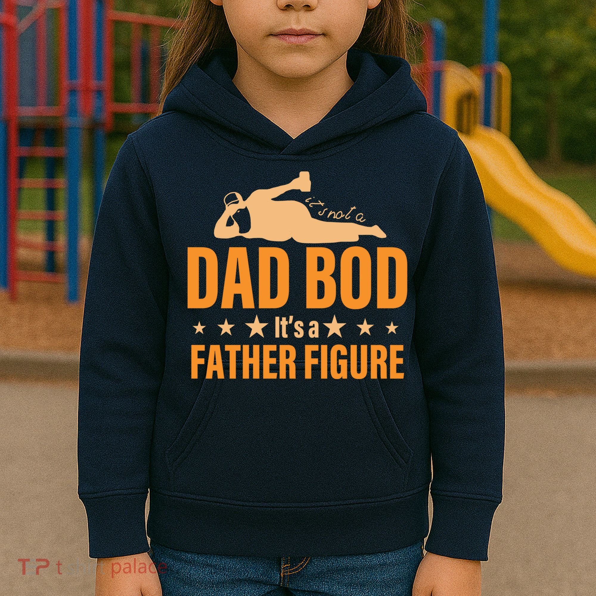 Dad Bod It's A Father Figure Funny  Kids Hoodie