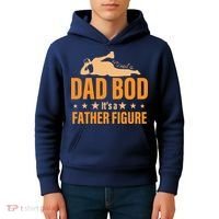 Dad Bod It's A Father Figure Funny  Kids Hoodie thumb 4