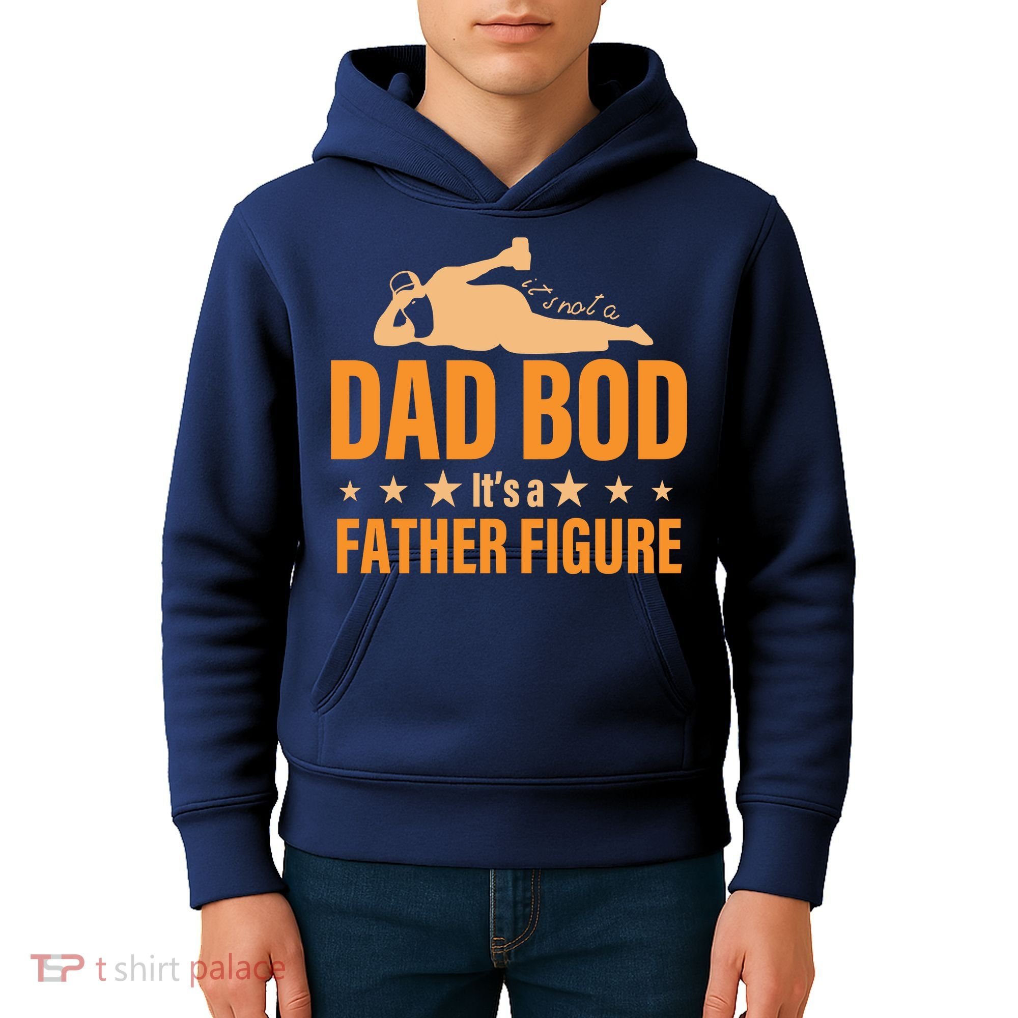 Dad Bod It's A Father Figure Funny  Kids Hoodie