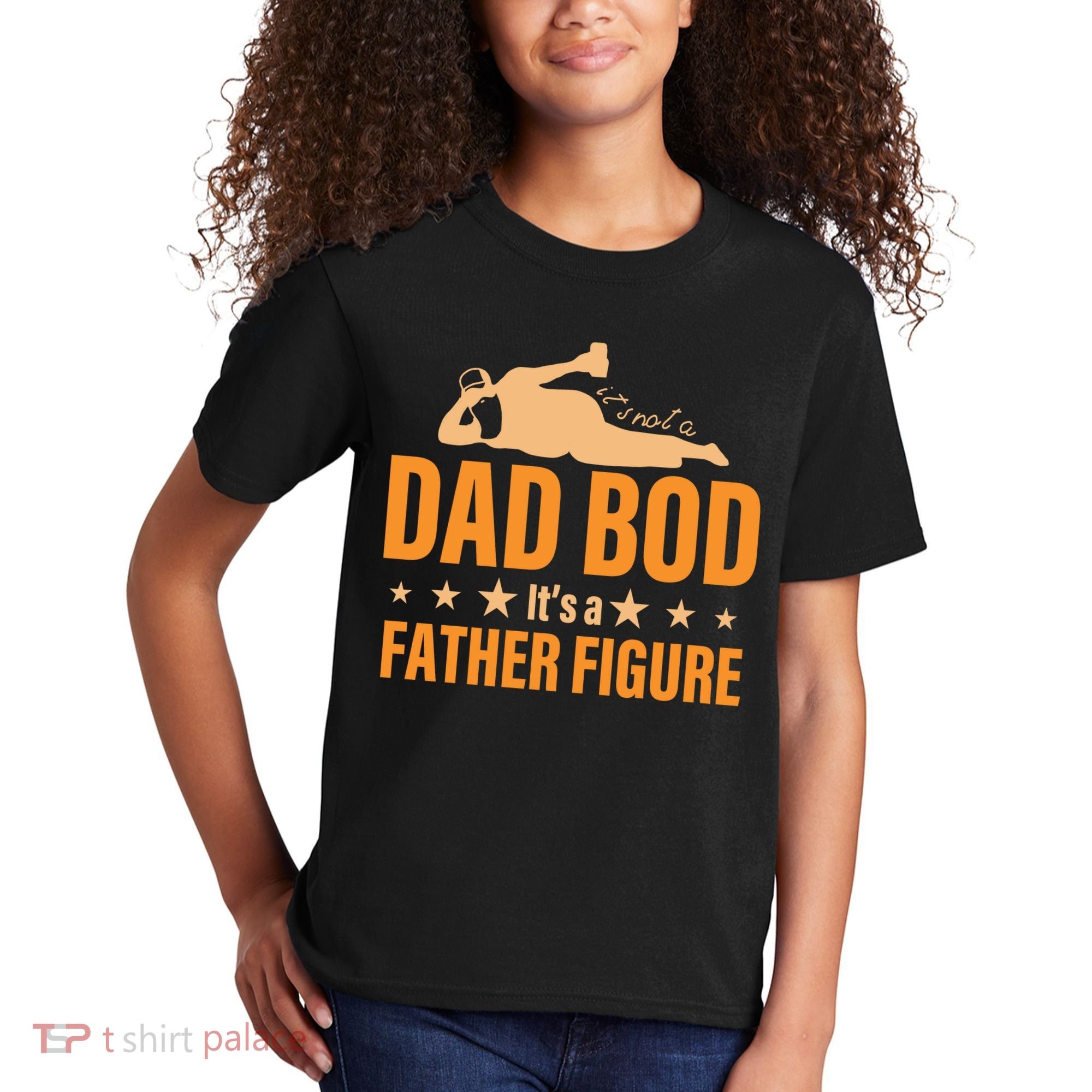 Dad Bod It's A Father Figure Funny  Kids T-Shirt
