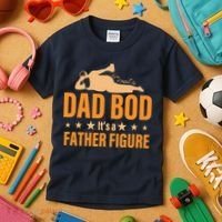 Dad Bod It's A Father Figure Funny  Kids T-Shirt thumb 3