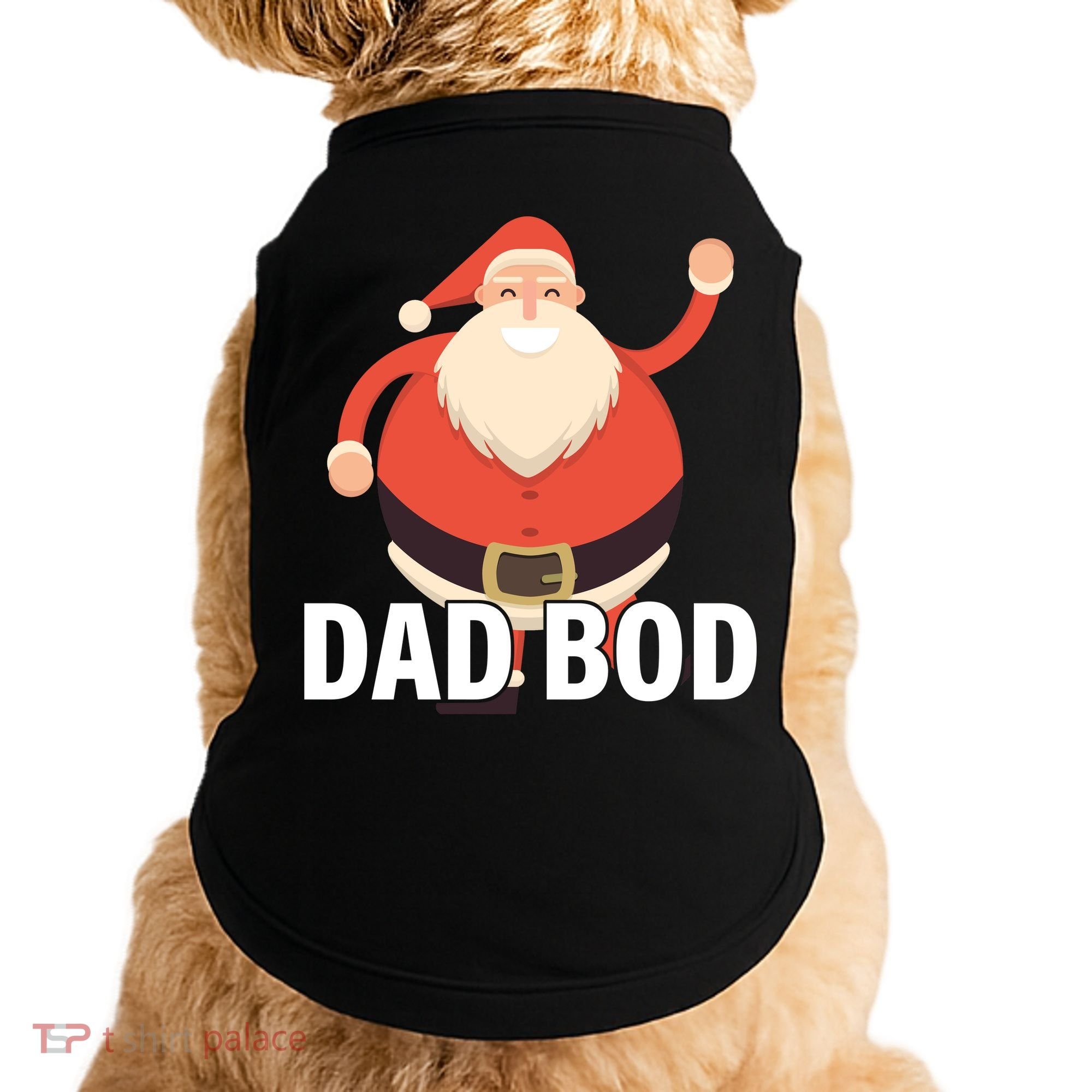 Dad Bod Santa Claus Christmas Doggie Tank