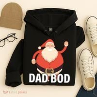 Dad Bod Santa Claus Christmas Hoodie thumb 4