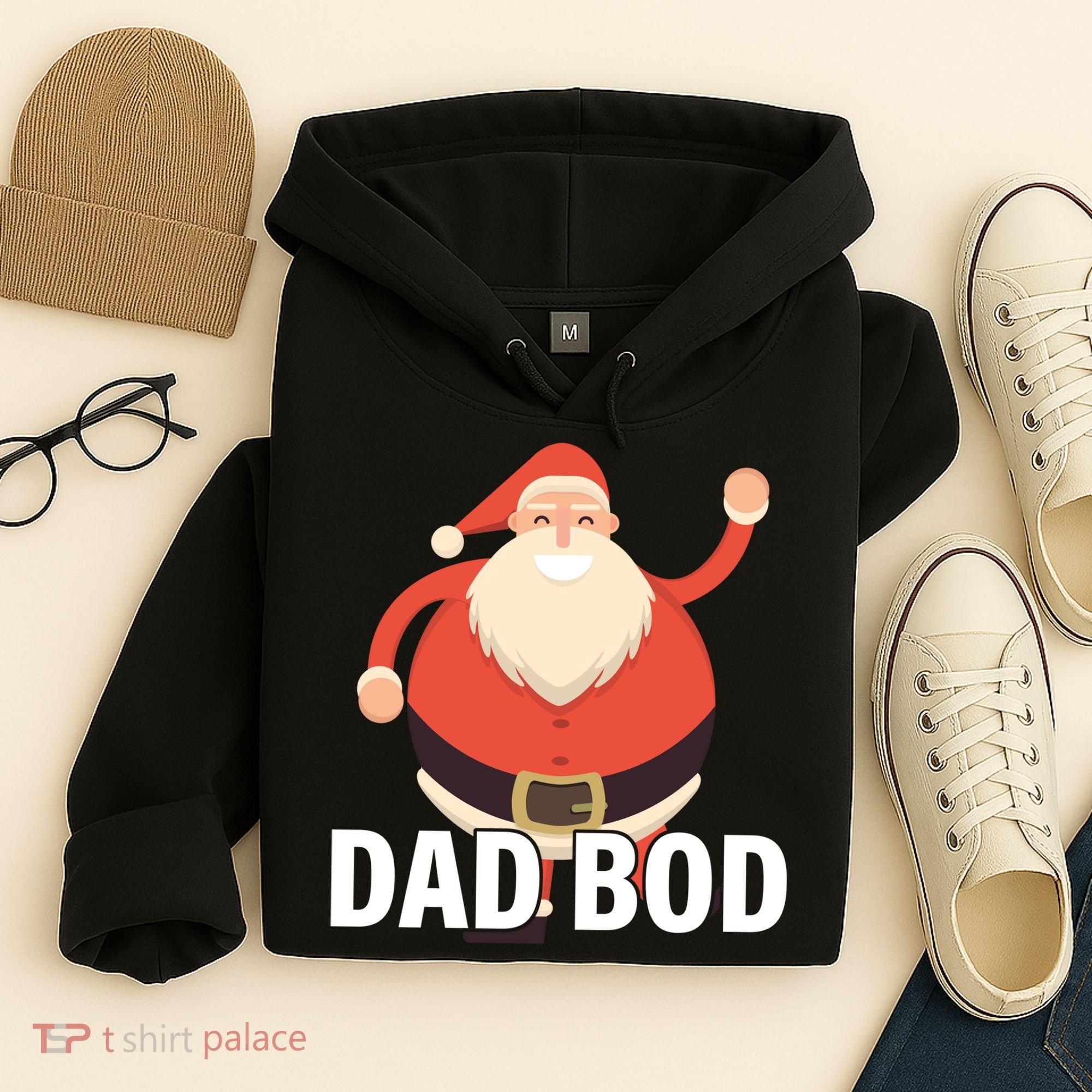 Dad Bod Santa Claus Christmas Hoodie
