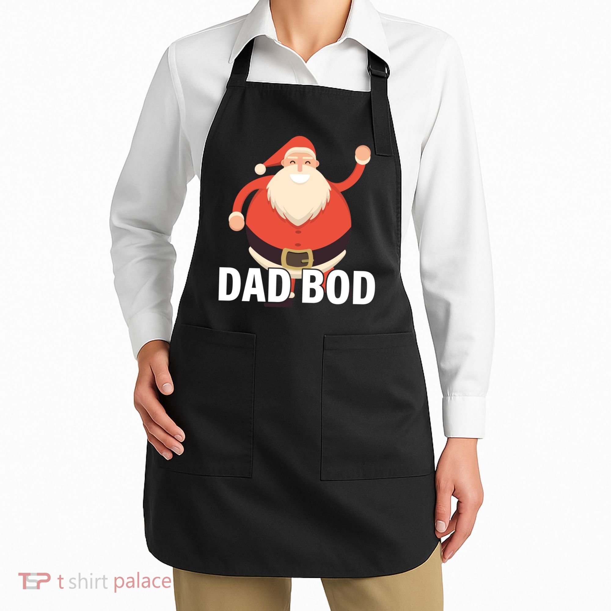 Dad Bod Santa Claus Christmas Apron