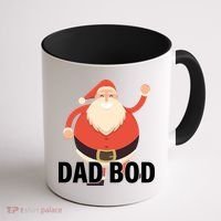 Dad Bod Santa Claus Christmas Coffee Mug thumb 1