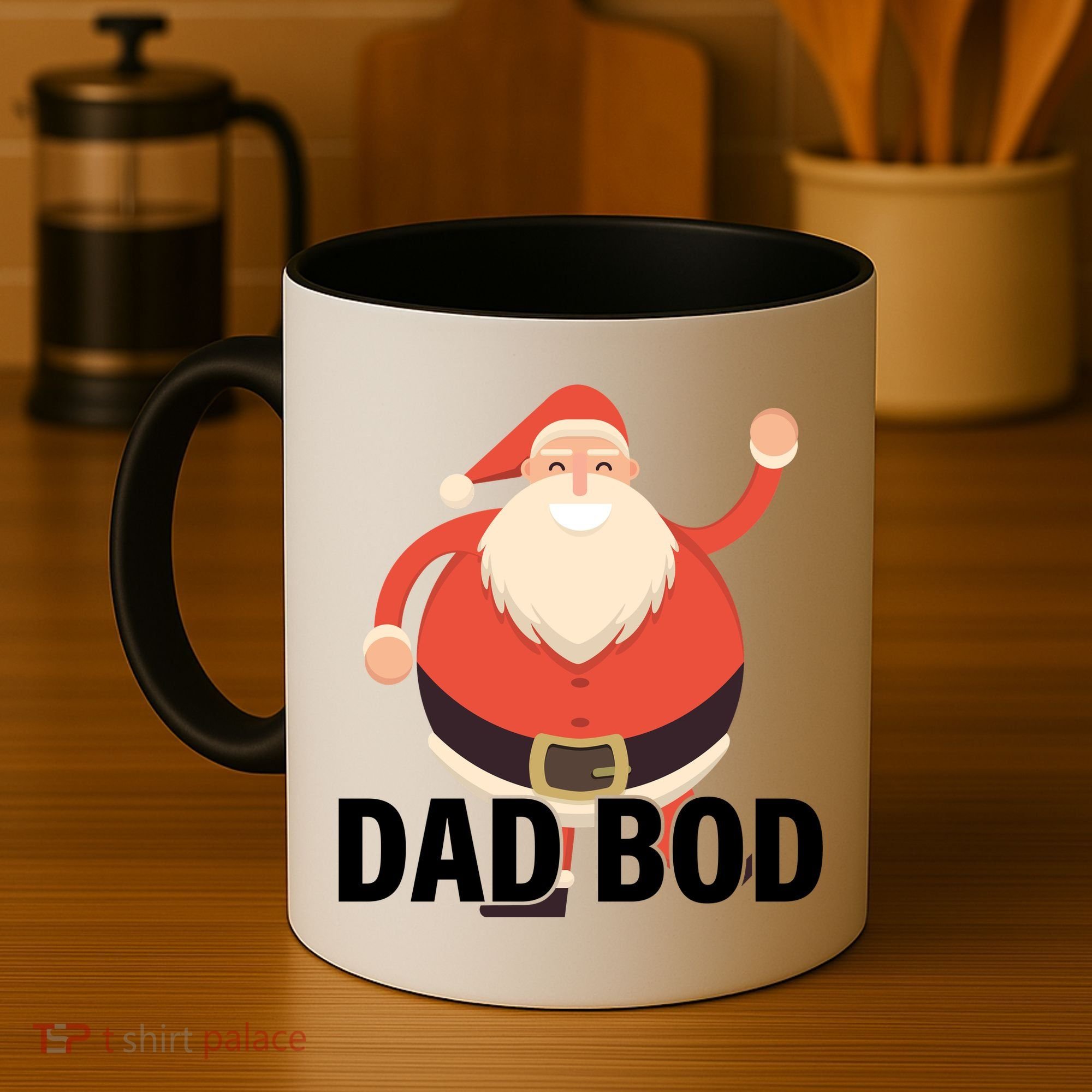 Dad Bod Santa Claus Christmas Coffee Mug