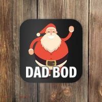 Dad Bod Santa Claus Christmas Coaster thumb 0