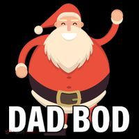 Dad Bod Santa Claus Christmas Polo thumb 3