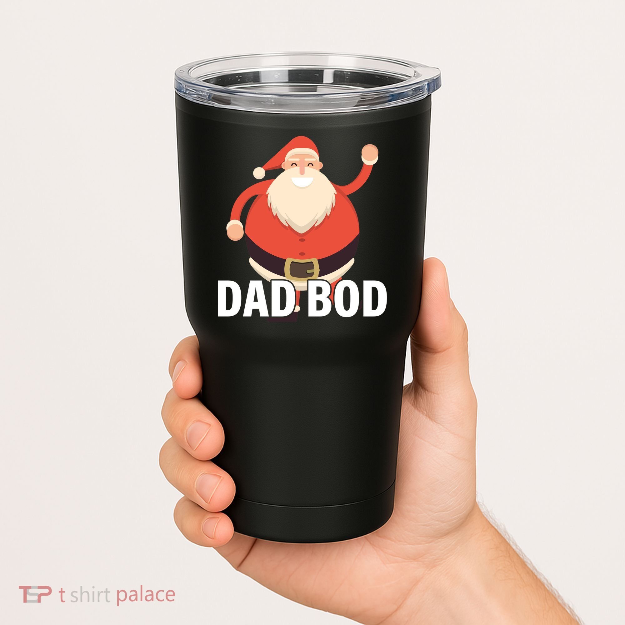 Dad Bod Santa Claus Christmas Tumbler