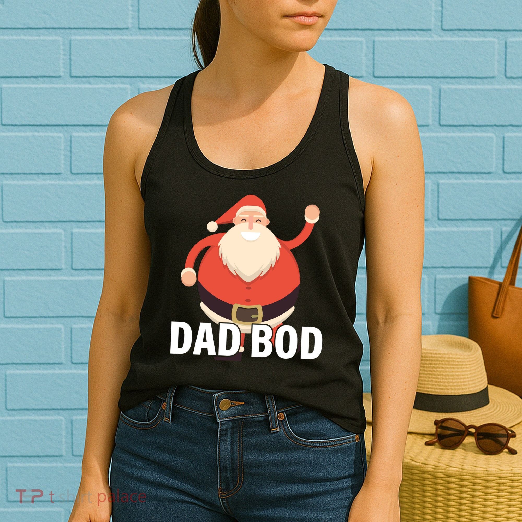 Dad Bod Santa Claus Christmas Women's Tank Top