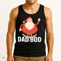 Dad Bod Santa Claus Christmas Tank Top thumb 3