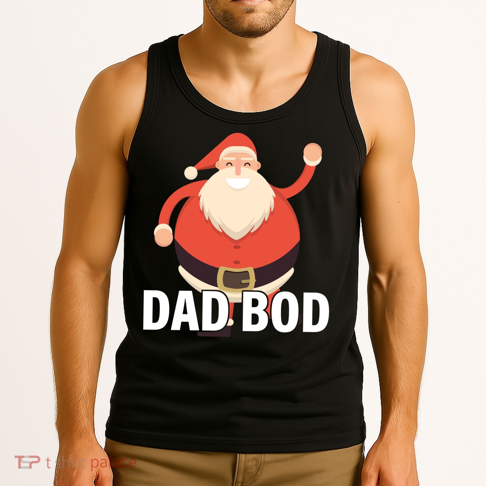 Dad Bod Santa Claus Christmas Tank Top