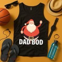 Dad Bod Santa Claus Christmas Tank Top thumb 4
