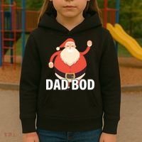 Dad Bod Santa Claus Christmas Kids Hoodie thumb 3