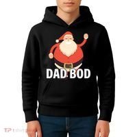 Dad Bod Santa Claus Christmas Kids Hoodie thumb 4