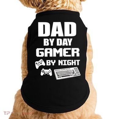Dad By Day Gamer By Night Doggie Tank