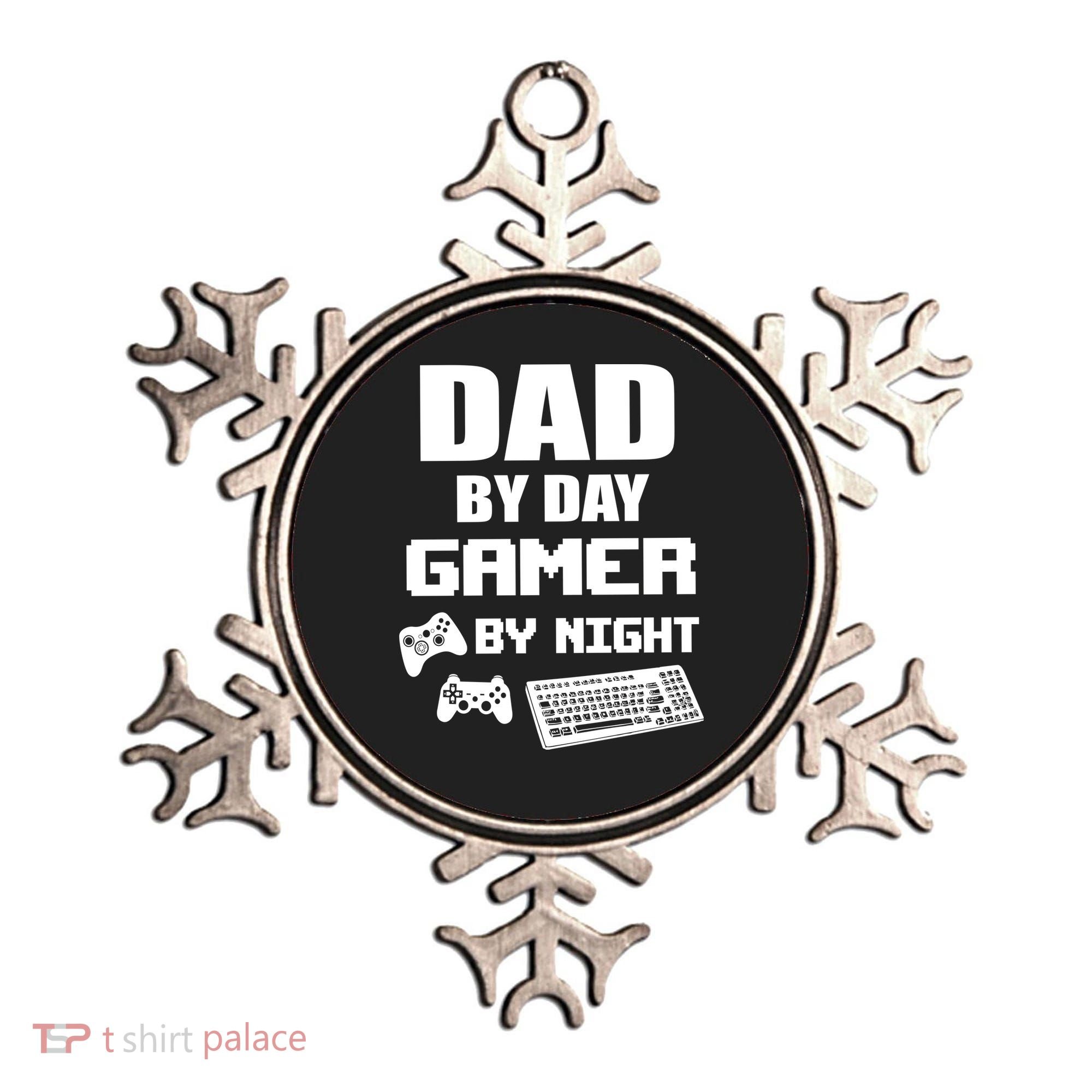 Dad By Day Gamer By Night Ornament